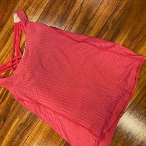 Lululemon tank top with connected sports bra. Size 8